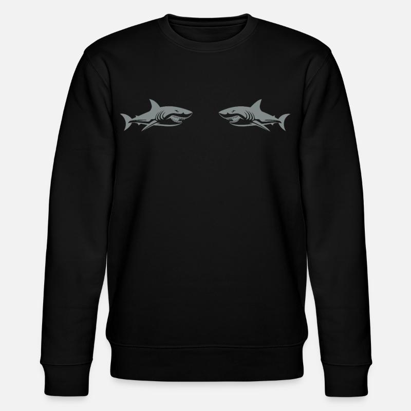 Haie - Stanley/Stella Unisex Bio-Sweatshirt CHANGER  - Schwarz