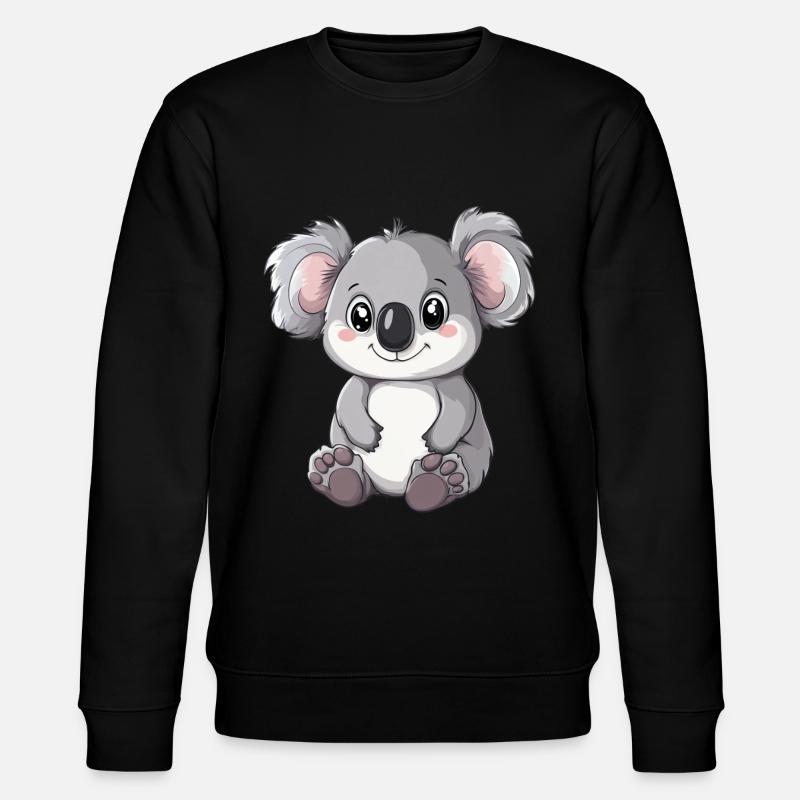 Mignon bébé koala - Sweat bio CHANGER Stanley/Stella Unisexe - noir