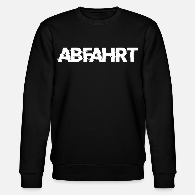 Abfahrt - Stanley/Stella Unisex Bio-Sweatshirt CHANGER  - Schwarz