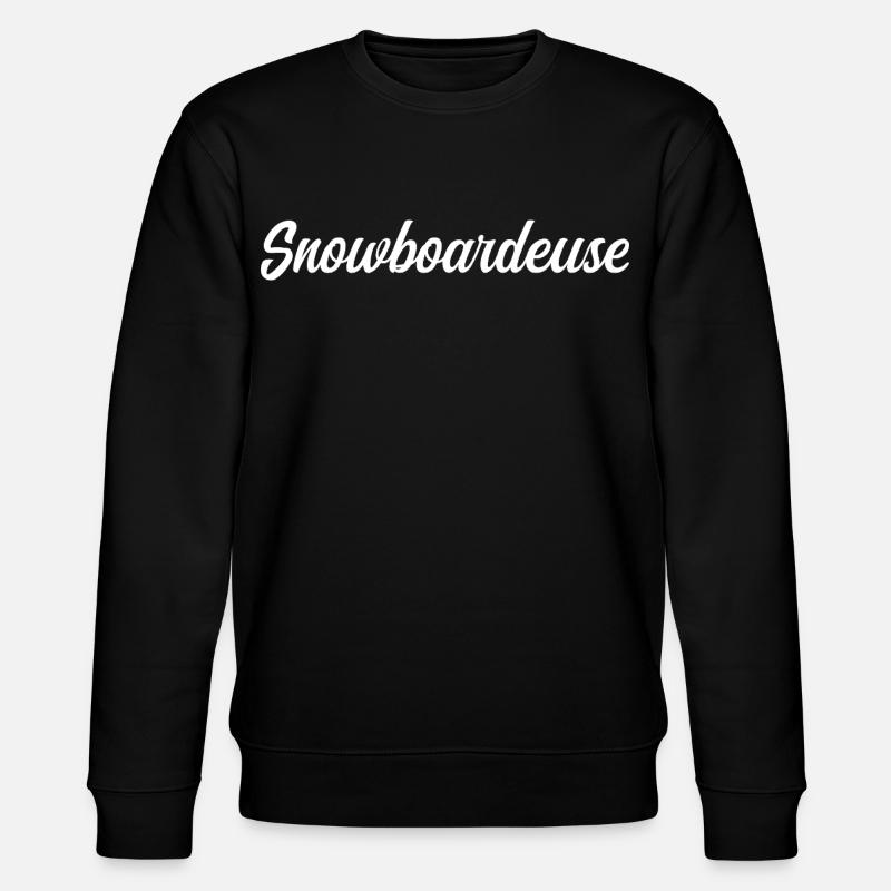Snowboardeuse  - Sweat bio CHANGER Stanley/Stella Unisexe - noir