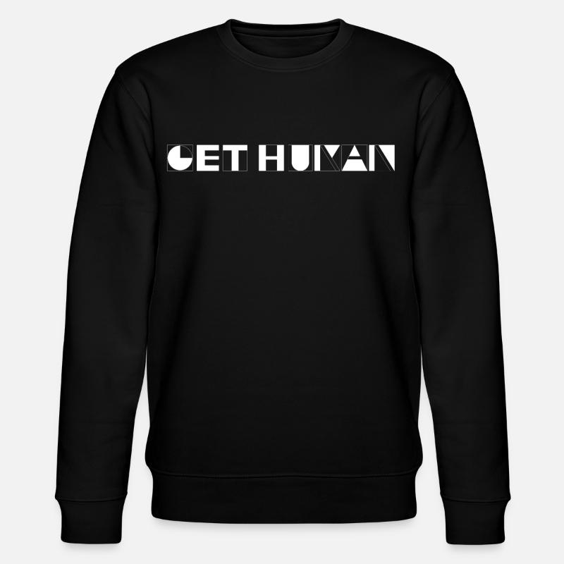 Get Human - Stanley/Stella Unisex Bio-Sweatshirt CHANGER  - Schwarz