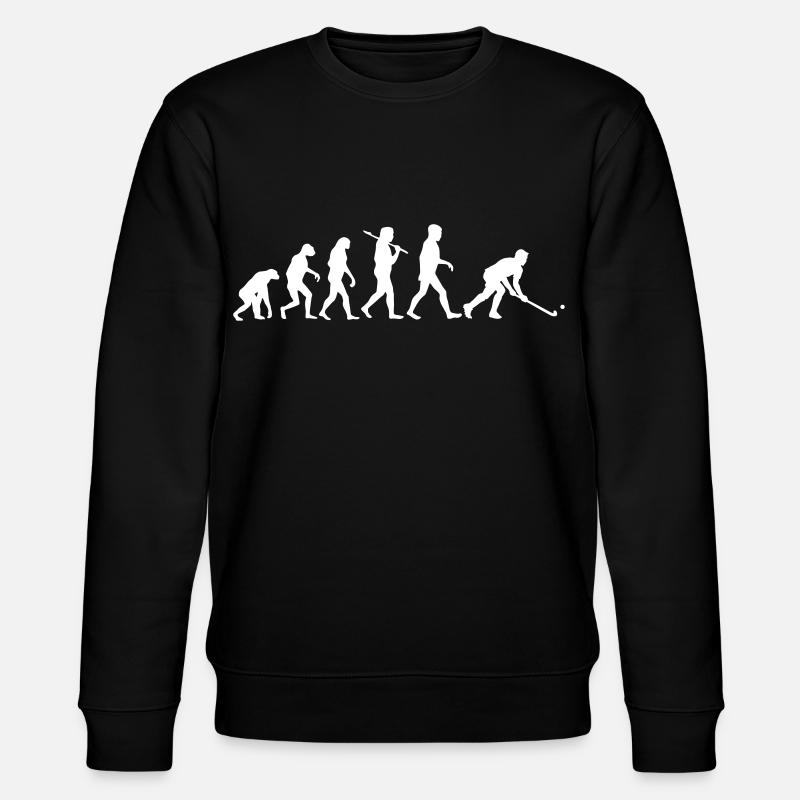 Evolution Hockey Männer - Stanley/Stella Unisex Bio-Sweatshirt CHANGER  - Schwarz