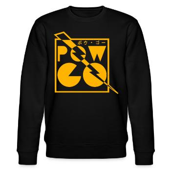 Pow Go Design - Stanley/Stella CHANGER Unisex Organic Sweatshirt - black - Front - Nik (191cm) & Marisol (170cm)