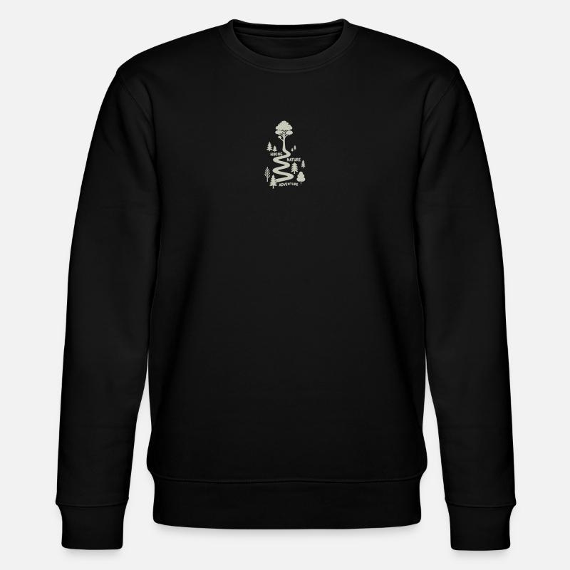 Sentier de randonnée avec arbres - Sweat bio CHANGER Stanley/Stella Unisexe - noir