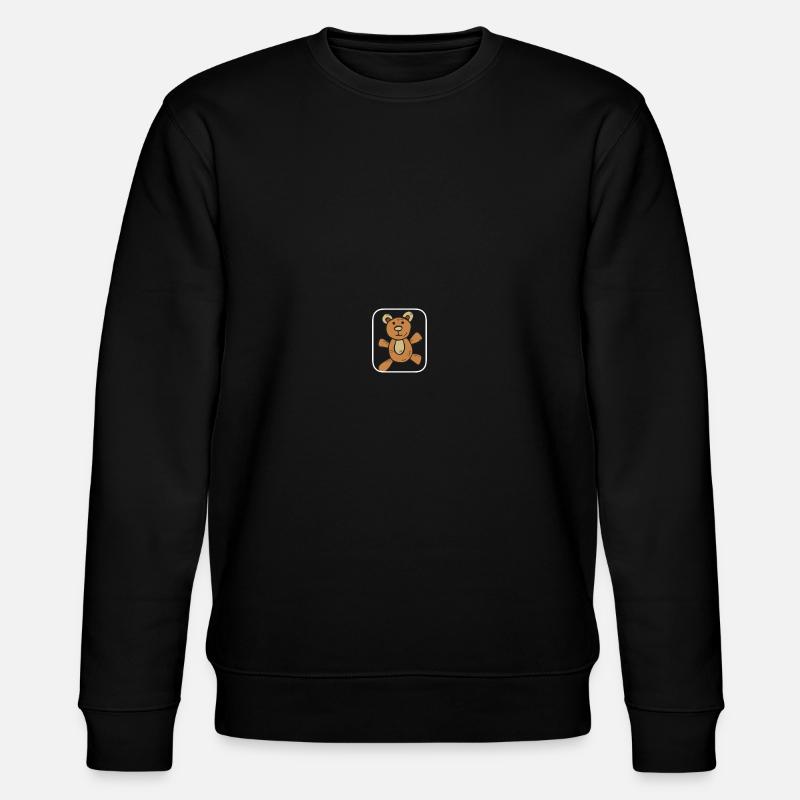 Teddybär - Stanley/Stella Unisex Bio-Sweatshirt CHANGER  - Schwarz