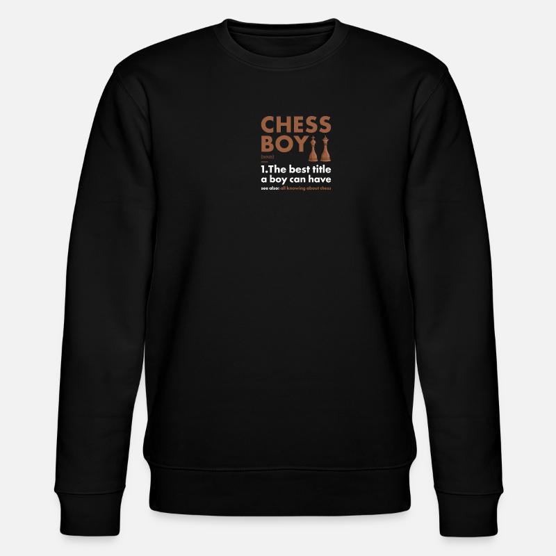 Chess Player Boy Definition Chess - Stanley/Stella Unisex Bio-Sweatshirt CHANGER  - Schwarz