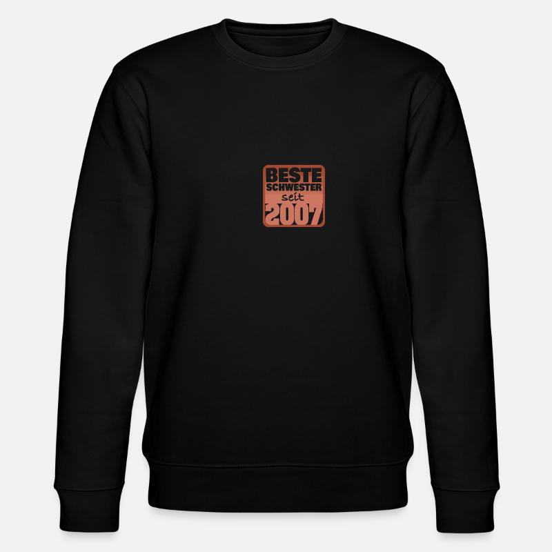 Bruder 2007 - Stanley/Stella Unisex Bio-Sweatshirt CHANGER  - Schwarz
