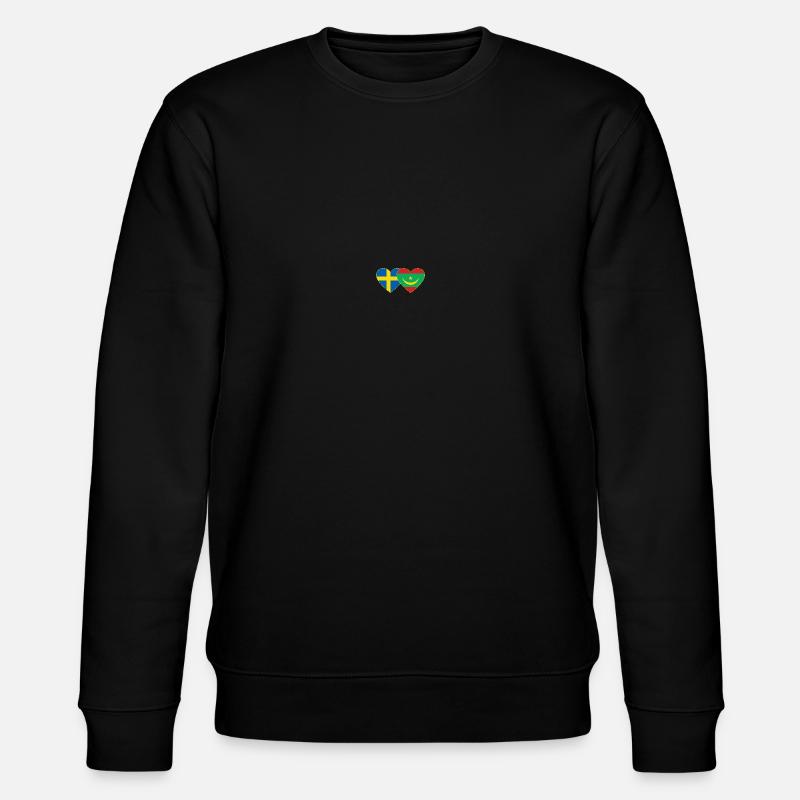Suède Mauritanie Drapeau Coeur - Sweat bio CHANGER Stanley/Stella Unisexe - noir