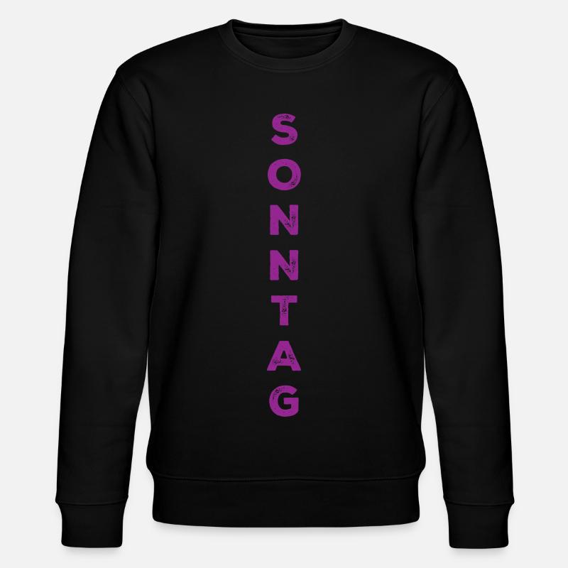 Dimanche - violet - Sweat bio CHANGER Stanley/Stella Unisexe - noir
