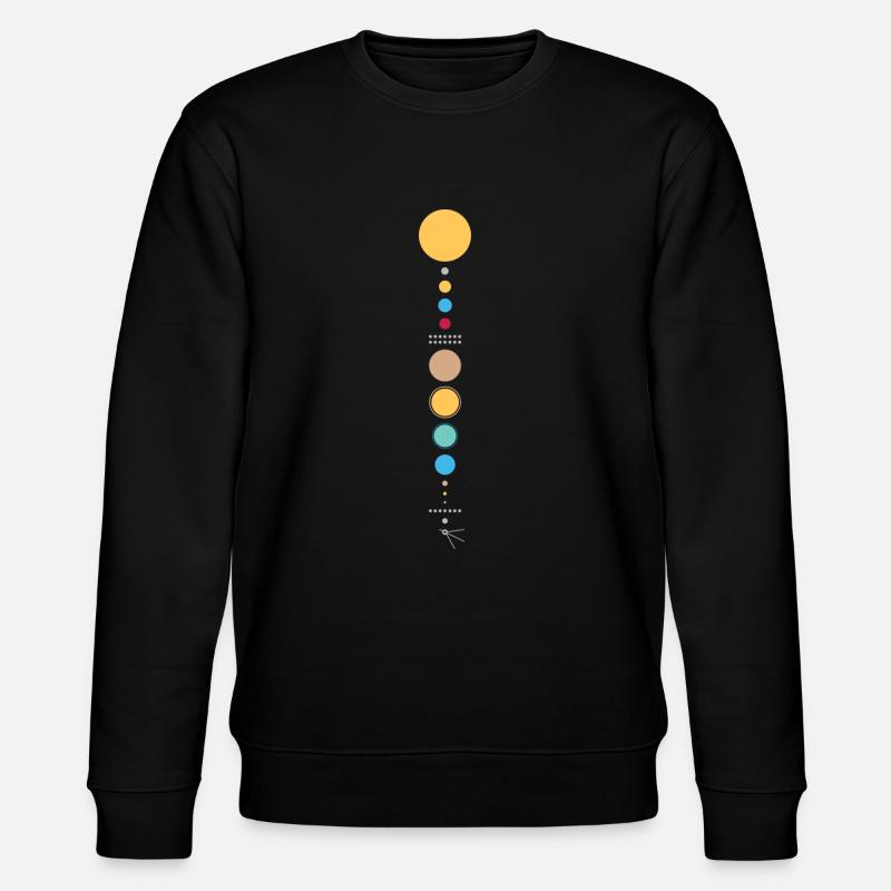Sonnensystem - Stanley/Stella Unisex Bio-Sweatshirt CHANGER  - Schwarz