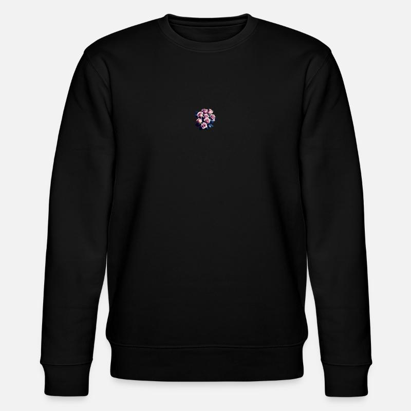 Bouquet fleurs roses fleuristerie - Sweat bio CHANGER Stanley/Stella Unisexe - noir