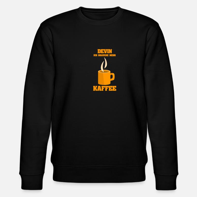 Devin als Cafe - Stanley/Stella Unisex Bio-Sweatshirt CHANGER  - Schwarz