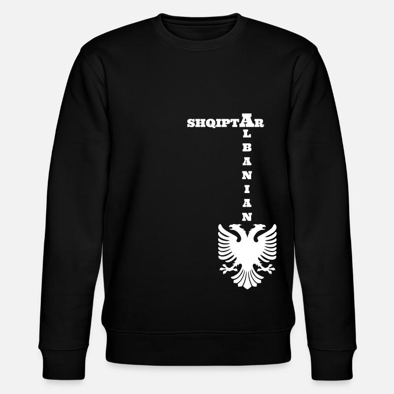 shqiptar_albanian_v2_b - Stanley/Stella Unisex Bio-Sweatshirt CHANGER - Schwarz