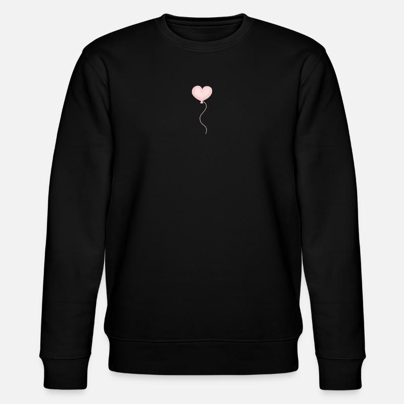 Luftballon herz - Stanley/Stella Unisex Bio-Sweatshirt CHANGER  - Schwarz