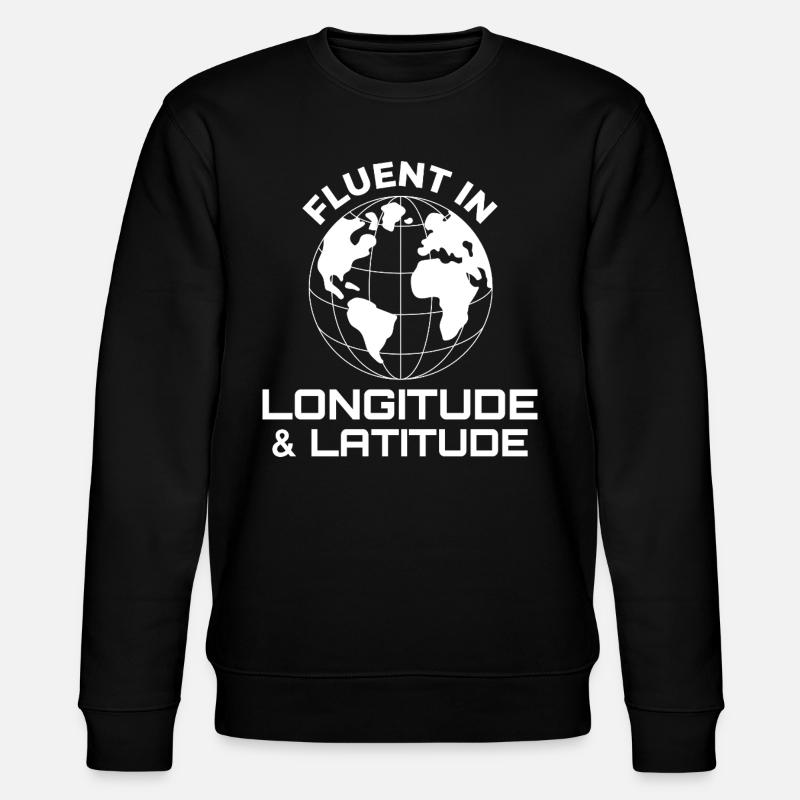 Fluent Longitude Latitude GIS Globe - Sweat bio CHANGER Stanley/Stella Unisexe - noir