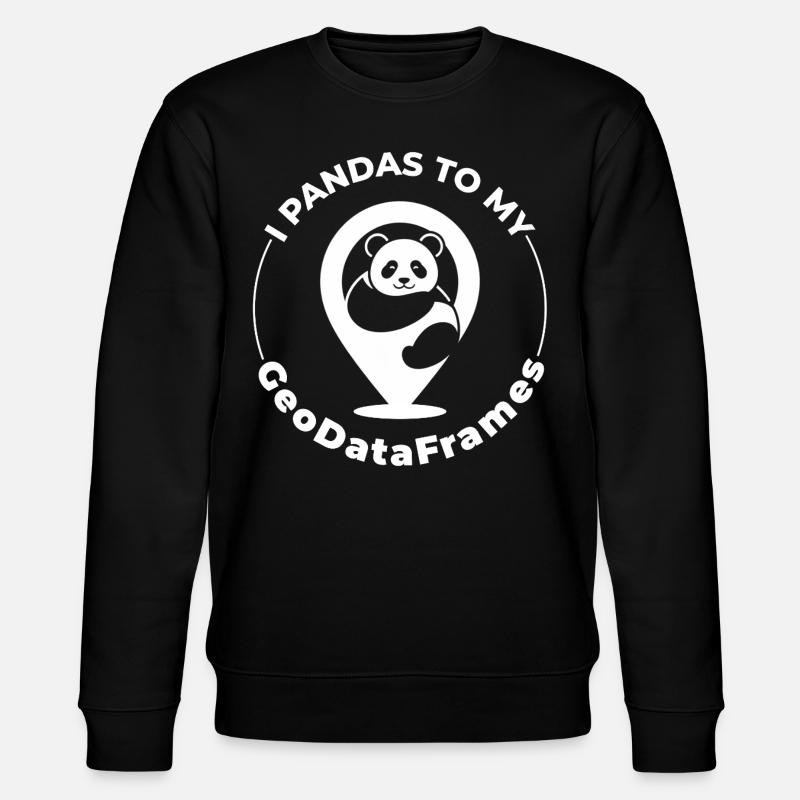 GeoDataFrames Pandas GIS Python Programmierung - Stanley/Stella Unisex Bio-Sweatshirt CHANGER - Schwarz