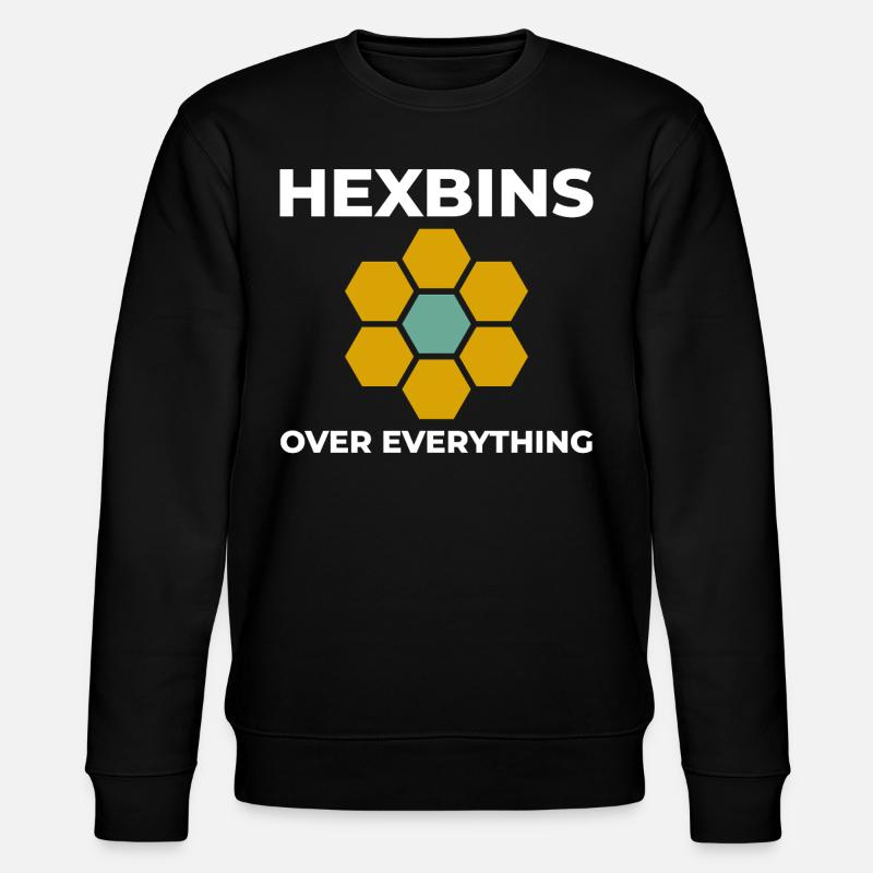 Hexbins Datenvisualisierung GIS Mapping Räumlich - Stanley/Stella Unisex Bio-Sweatshirt CHANGER  - Schwarz