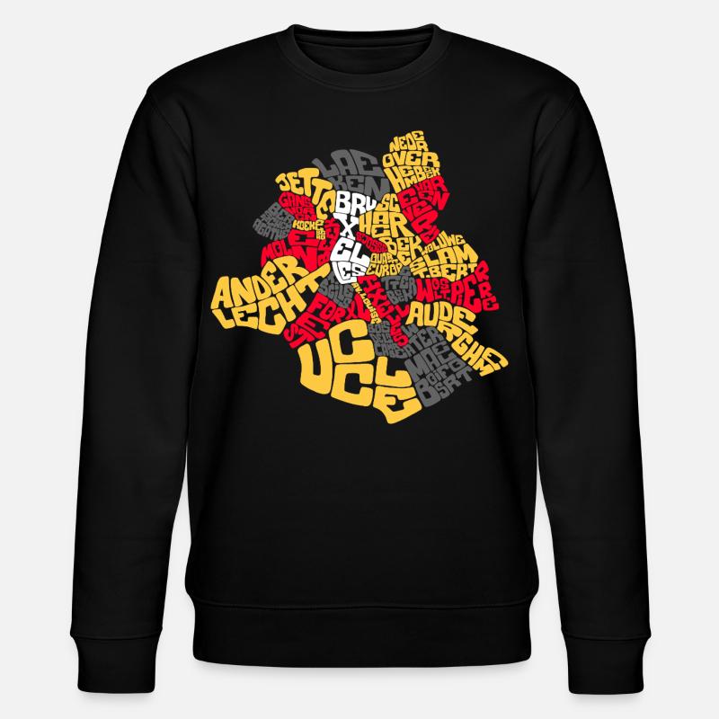 BRUXELLES COMMUNES - Sweat bio CHANGER Stanley/Stella Unisexe - noir
