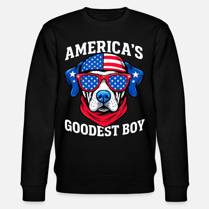 Amerikas Bester Hund - Stanley/Stella Unisex Bio-Sweatshirt CHANGER  - Schwarz