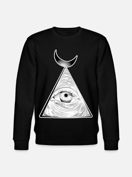 All-seeing eye - Stanley/Stella CHANGER Unisex Organic Sweatshirt - black