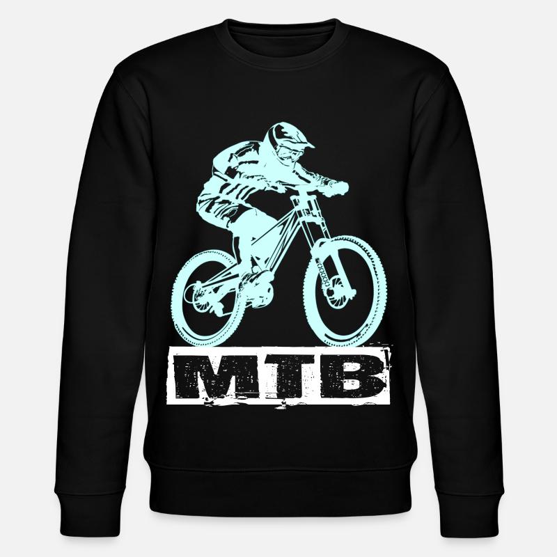 MTB Fahrrad - Stanley/Stella Unisex Bio-Sweatshirt CHANGER - Schwarz