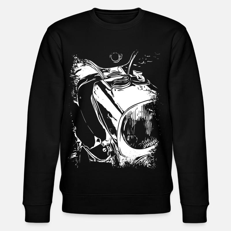 Zweitaktlegende Schwarzweiß - Stanley/Stella Unisex Bio-Sweatshirt CHANGER  - Schwarz