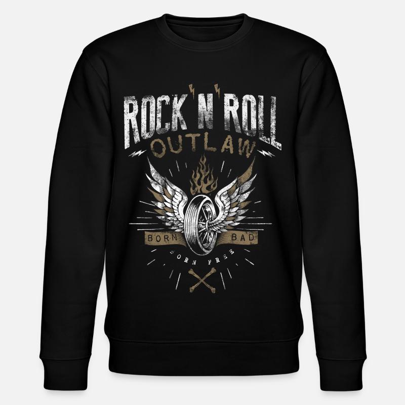 Rock & Roll Outlaw - Stanley/Stella Unisex Bio-Sweatshirt CHANGER  - Schwarz