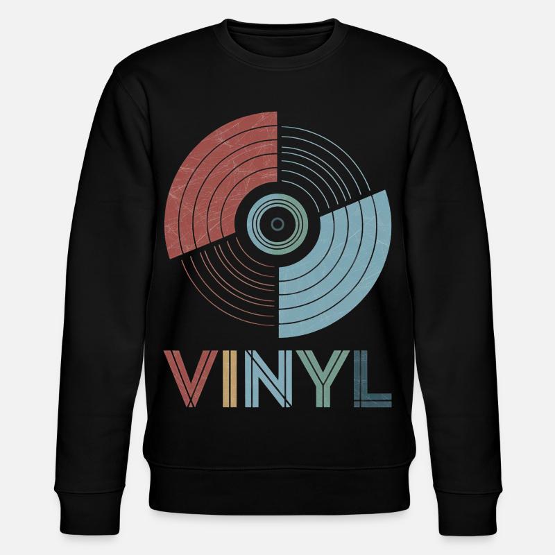 Vinyl rétro - Sweat bio CHANGER Stanley/Stella Unisexe - noir