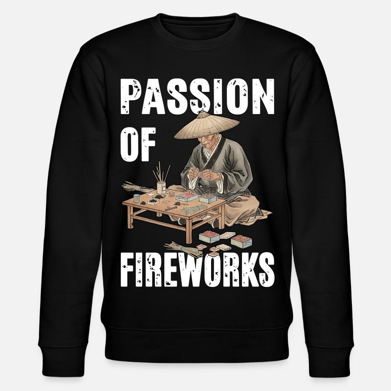 Passion des feux d’artifice - Sweat bio CHANGER Stanley/Stella Unisexe - noir