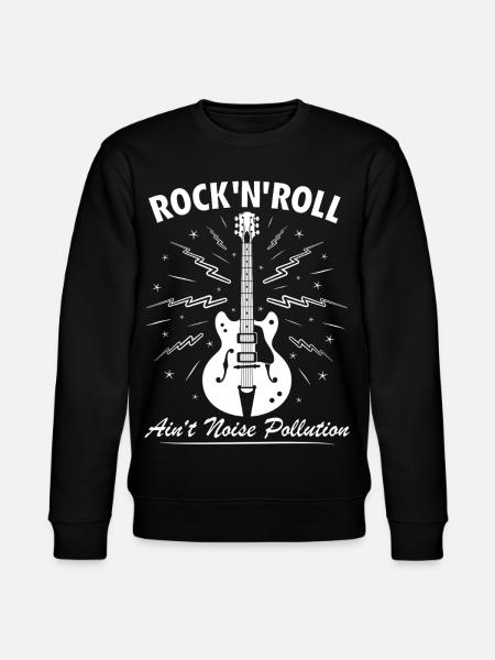 Rock 'n' Roll ist keine Lärmbelastung - Stanley/Stella Unisex Bio-Sweatshirt CHANGER  - Schwarz
