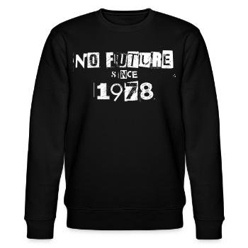 No Future 78 - Stanley/Stella Unisex Bio-Sweatshirt CHANGER  - Schwarz - Vorne - Nik (191cm) & Marisol (170cm)