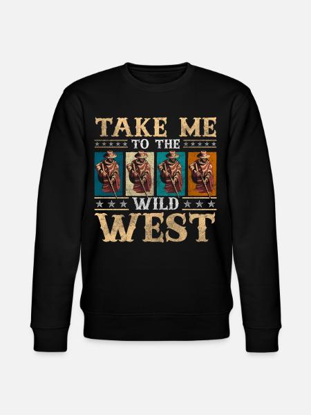 Western Liberty Rodeo Texas - Stanley/Stella CHANGER Unisex Organic Sweatshirt - black