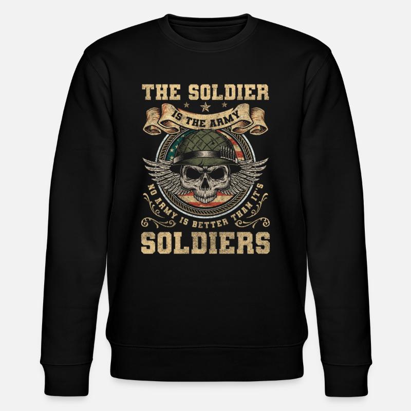 War Land Peace Human Rights - Stanley/Stella CHANGER Unisex Organic Sweatshirt - black