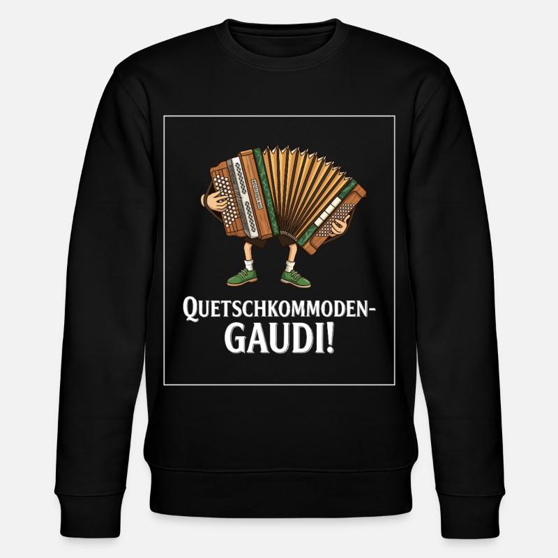 Quetschkommoden Gaudi ! - Stanley/Stella Unisex Bio-Sweatshirt CHANGER - Schwarz