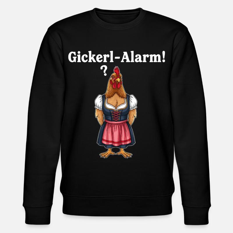 Gickerl-Alarm ! - Stanley/Stella Unisex Bio-Sweatshirt CHANGER - Schwarz