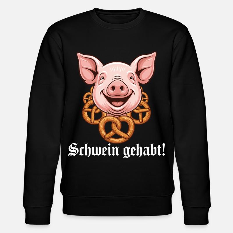 Pig had ! - Stanley/Stella CHANGER Unisex Organic Sweatshirt - black