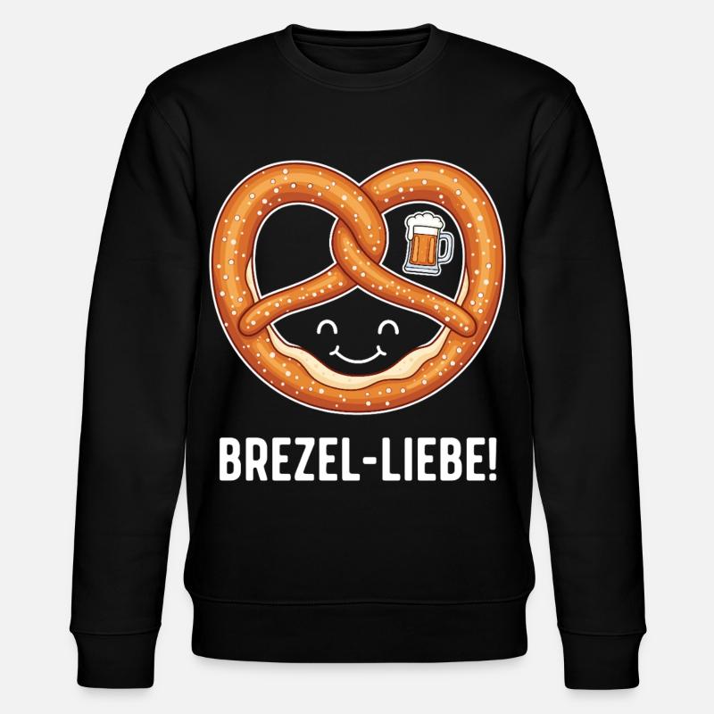Brezel-Liebe ! - Stanley/Stella Unisex Bio-Sweatshirt CHANGER  - Schwarz
