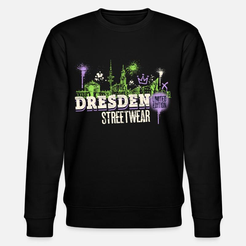 Dresde Skyline City Allemagne Graffiti - Sweat bio CHANGER Stanley/Stella Unisexe - noir
