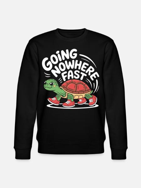 Turtle pace in style - Stanley/Stella CHANGER Unisex Organic Sweatshirt - black