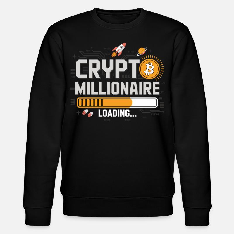 Crypto Loading - Devenez millionnaire - Sweat bio CHANGER Stanley/Stella Unisexe - noir