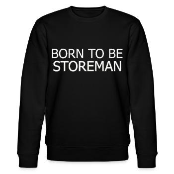 Storeman Born To Be - Stanley/Stella CHANGER Unisex Organic Sweatshirt - black - Front - Nik (191cm) & Marisol (170cm)