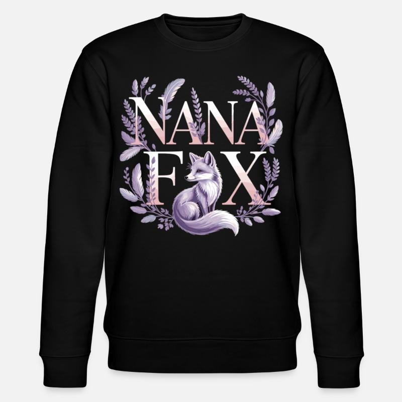 Renard élégant pour grand-mère - Sweat bio CHANGER Stanley/Stella Unisexe - noir