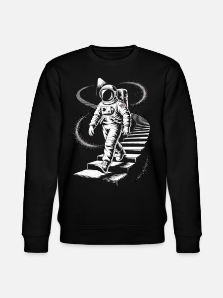 Astronaute Spacewalker Space Shirt - Sweat bio CHANGER Stanley/Stella Unisexe - noir