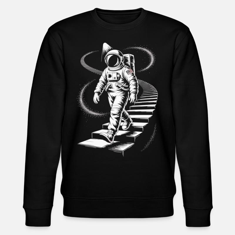 Astronaute Spacewalker Space Shirt - Sweat bio CHANGER Stanley/Stella Unisexe - noir