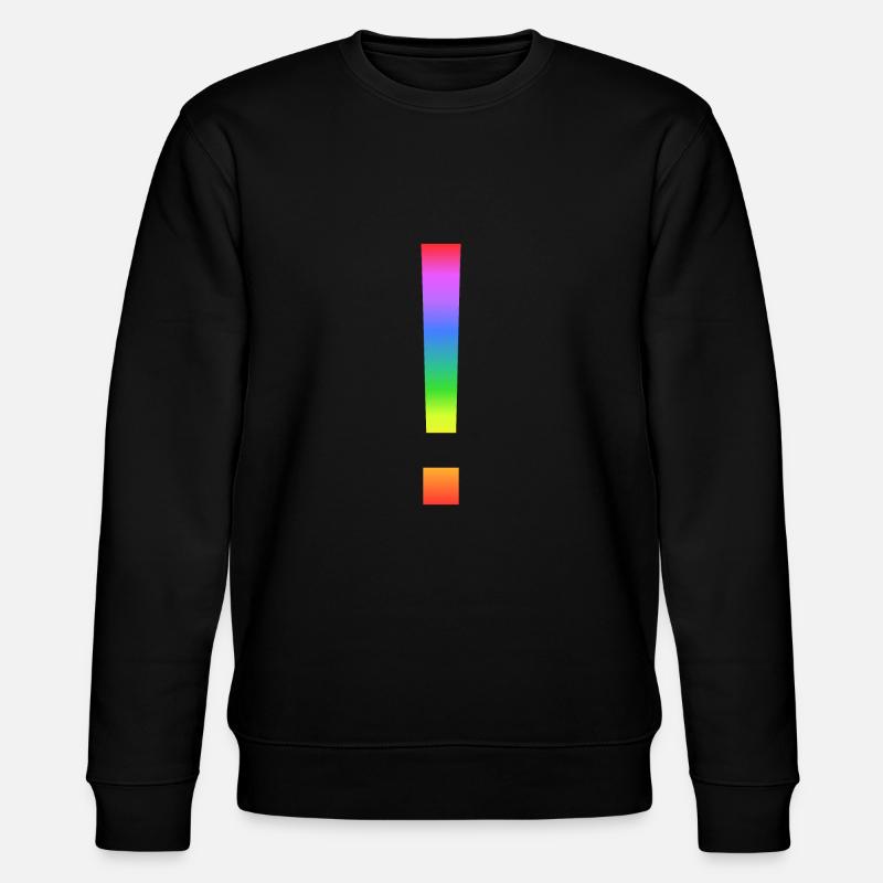 Point d'exclamation arc-en-ciel - Sweat bio CHANGER Stanley/Stella Unisexe - noir