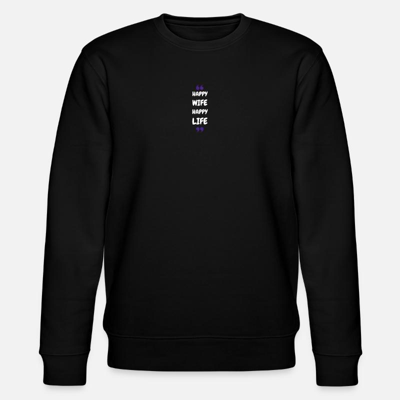 Femme Heureuse Vie Heureuse - Sweat bio CHANGER Stanley/Stella Unisexe - noir