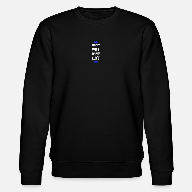 Femme Heureuse Vie Heureuse - Sweat bio CHANGER Stanley/Stella Unisexe - noir