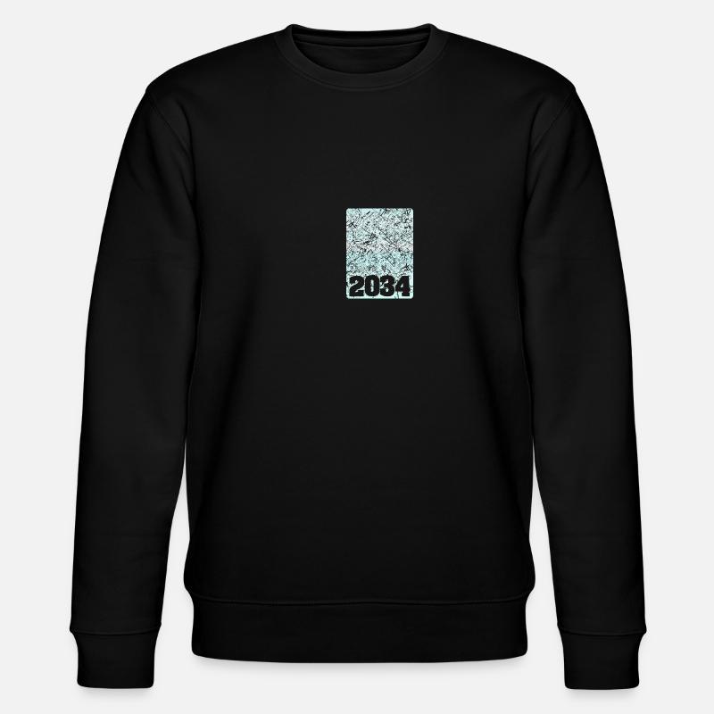 Nummer 2034 - Stanley/Stella Unisex Bio-Sweatshirt CHANGER  - Schwarz