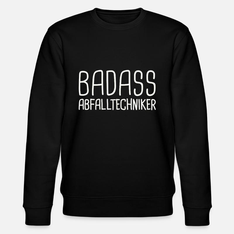 Technicien des déchets Badass - Sweat bio CHANGER Stanley/Stella Unisexe - noir