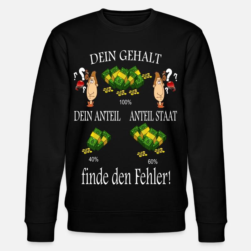 Finde den Fehler ! - Stanley/Stella Unisex Bio-Sweatshirt CHANGER  - Schwarz